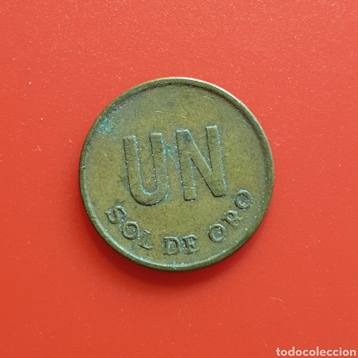 Monedas antiguas de Am&eacute;rica: Per&uacute; 1 sol de oro 1975, m&oacute;dulo peque&ntilde;o - Foto 1