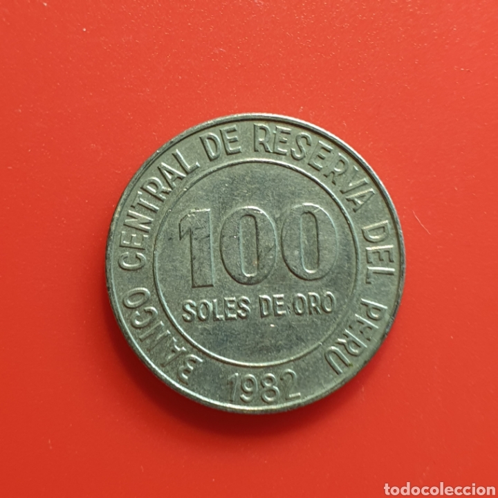 Monedas antiguas de Am&eacute;rica: Per&uacute; 100 soles de oro 1982 - Foto 1