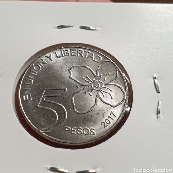Monedas antiguas de Am&eacute;rica: Argentina 5 pesos 2017 sc - Foto 1