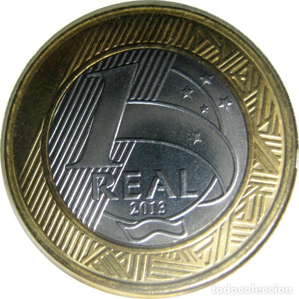 Monedas antiguas de Am&eacute;rica: Brasil, 1 Real 2013 KM#652a./ Lujo. - Foto 2