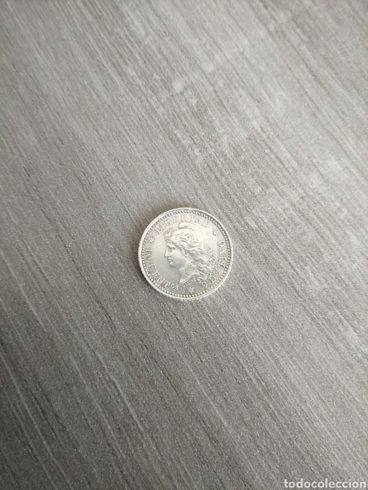 Monedas antiguas de Am&eacute;rica: Moneda argentina 10 centavos 1882 - Foto 2