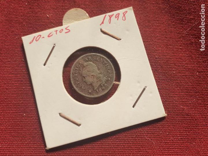 Monedas antiguas de Am&eacute;rica: ARGENTINA, 10 CENTAVOS 1898 - Foto 1