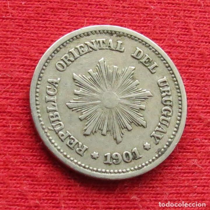 Monedas antiguas de Am&eacute;rica: Uruguay 1 centesimo 1901 - Foto 2