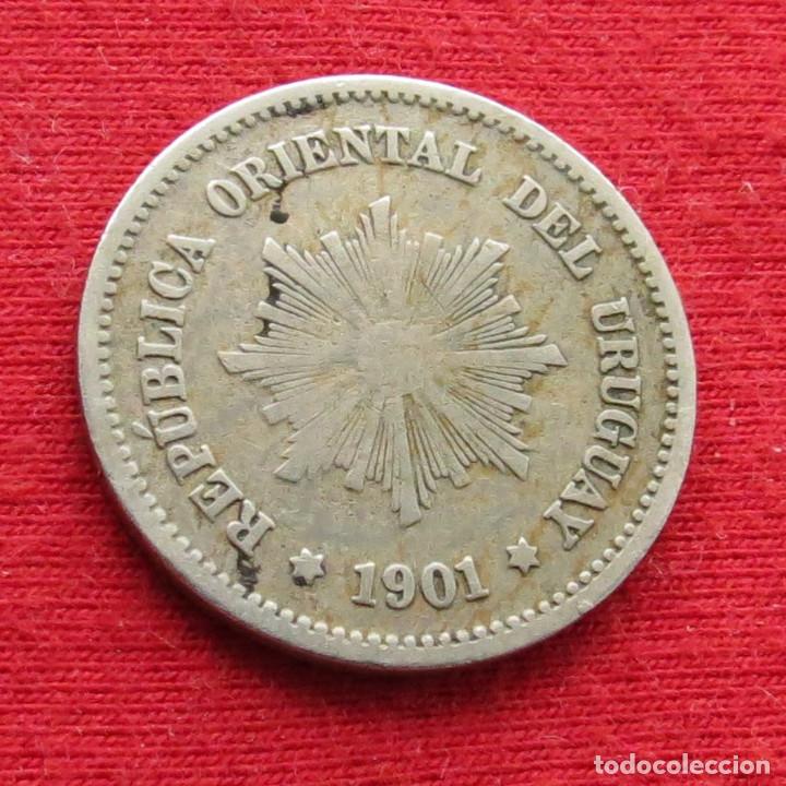 Monedas antiguas de Am&eacute;rica: Uruguay 5 centesimos 1901 - Foto 2