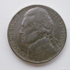 Monedas antiguas de América: MONEDA DE 5 CENTAVOS DE DOLAR - USA 2000. Lote 214059647