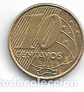 Monedas antiguas de Am&eacute;rica: BRASIL,10 CENTAVOS 2017.M - Foto 2