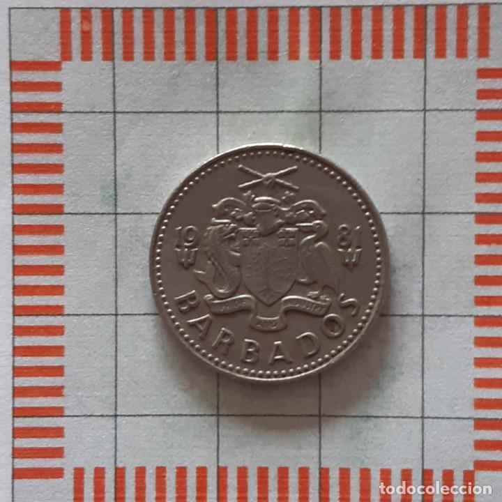 Monedas antiguas de Am&eacute;rica: 25 C&Eacute;NTIMOS, BARBADOS. 1981. (KM#13) - Foto 1