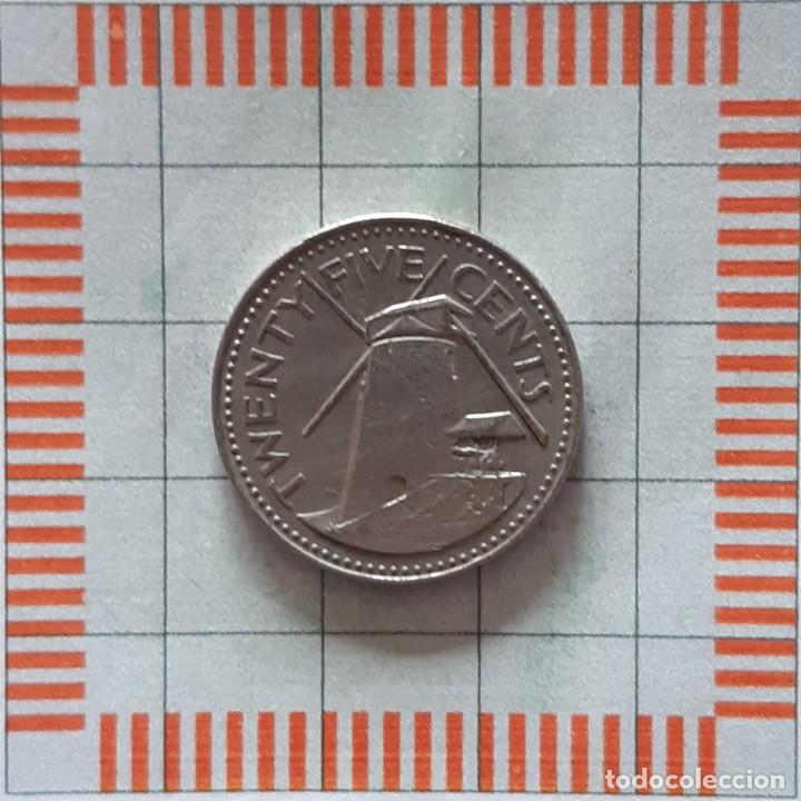 Monedas antiguas de Am&eacute;rica: 25 C&Eacute;NTIMOS, BARBADOS. 1981. (KM#13) - Foto 2