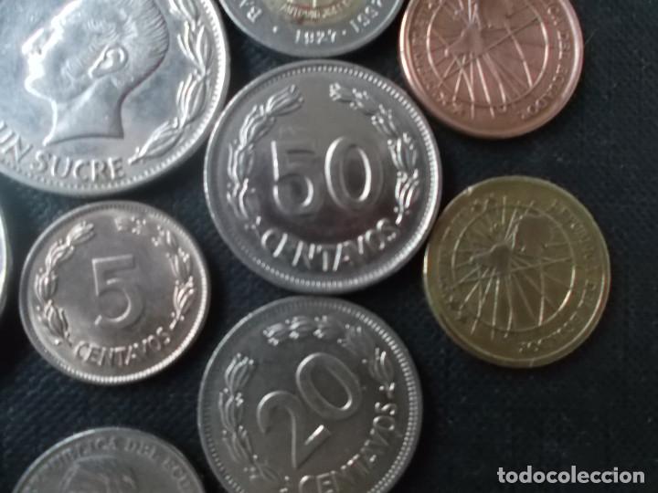 Monedas antiguas de Am&eacute;rica: conjunto de monedas variadas de Ecuador - Foto 4