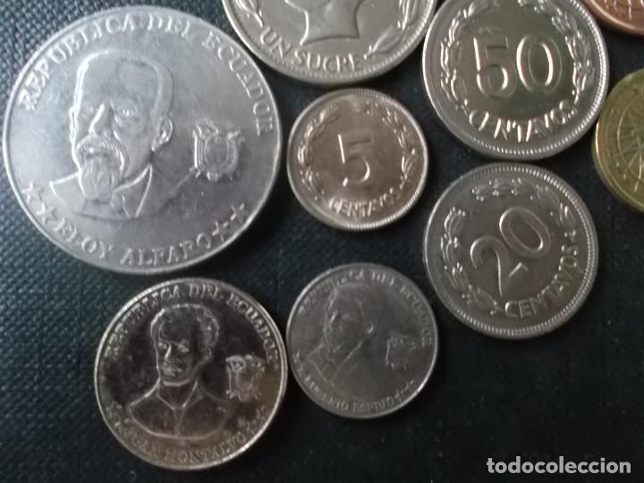 Monedas antiguas de Am&eacute;rica: conjunto de monedas variadas de Ecuador - Foto 5