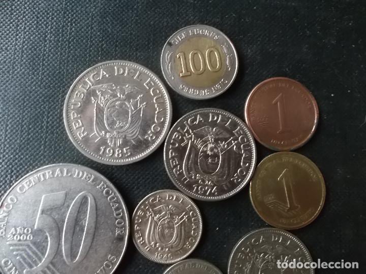 Monedas antiguas de Am&eacute;rica: conjunto de monedas variadas de Ecuador - Foto 6