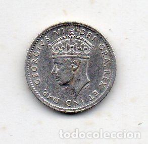 Monedas antiguas de Am&eacute;rica: Canad&aacute;. 5 C&eacute;ntimos. A&ntilde;o 1943. Plata. - Foto 1