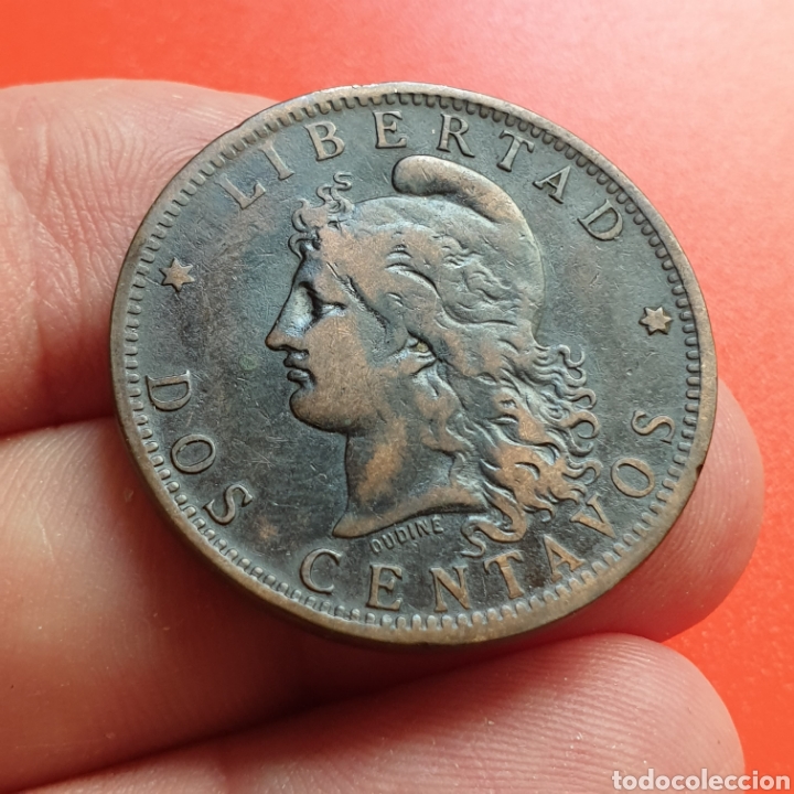Monedas antiguas de Am&eacute;rica: Argentina 2 centavos 1885 - Foto 1