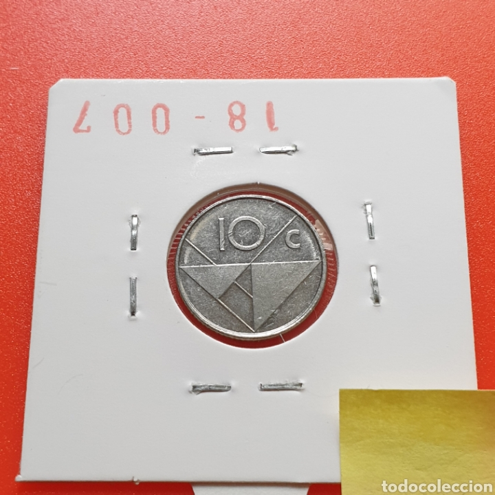Monedas antiguas de Am&eacute;rica: Aruba 10 cents 1995 - Foto 2