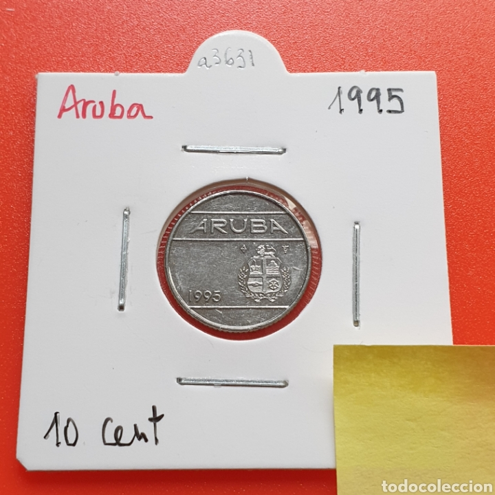 Monedas antiguas de Am&eacute;rica: Aruba 10 cents 1995 - Foto 1