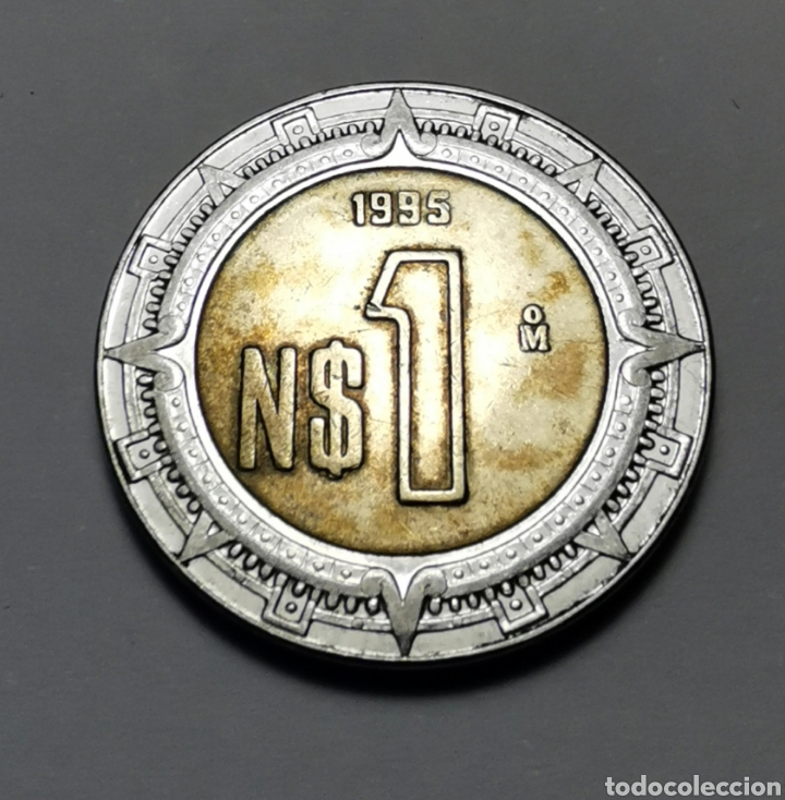 Monedas antiguas de Am&eacute;rica: MONEDA MEXICO ... 1 N$ NUEVO PESO 1995