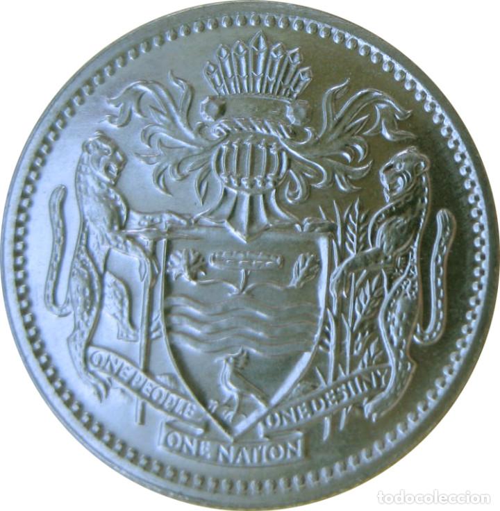 Monedas antiguas de Am&eacute;rica: Guyana, 10 C&eacute;ntimos 1990, KM#33./ Sin Circular. - Foto 2