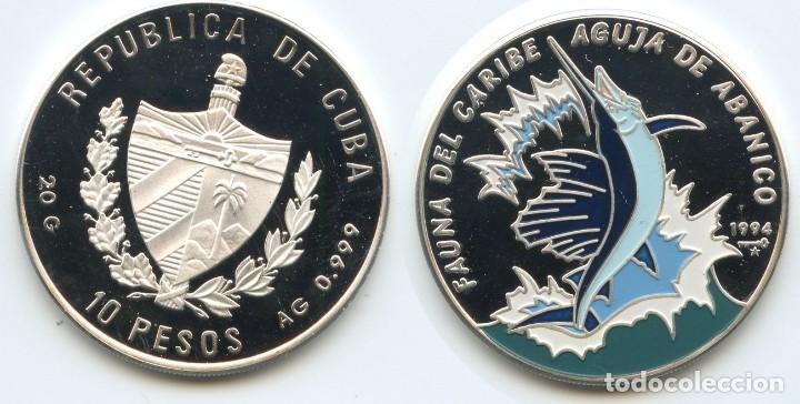 Monedas antiguas de Am&eacute;rica: CUBA 10 PESOS 1994 ------ - Foto 1