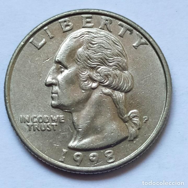 Monedas antiguas de Am&eacute;rica: ## EEUU - Cuarto de Dolar 1998 P ## - Foto 1