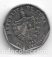 Monedas antiguas de Am&eacute;rica: CUBA,10 CENTAVOS 1994.M - Foto 1