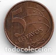 Monedas antiguas de Am&eacute;rica: BRASIL,5 CENTAVOS 2005.M - Foto 1