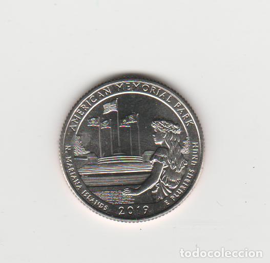 Monete antiche di America: ESTADOS UNIDOS- 1/4 DOLAR-ISLAS MARIANAS- AMERICAN MEMORIAL PARK-2019-P-SIN SIRCULAR