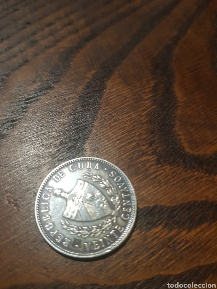 Monedas antiguas de Am&eacute;rica: 20 CENTAVOS CUBA 1949 PLATA - Foto 2