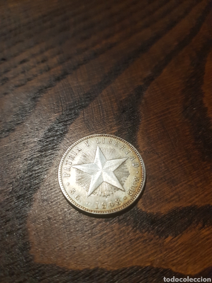 Monedas antiguas de Am&eacute;rica: 20 CENTAVOS CUBA PLATA 1948 - Foto 1