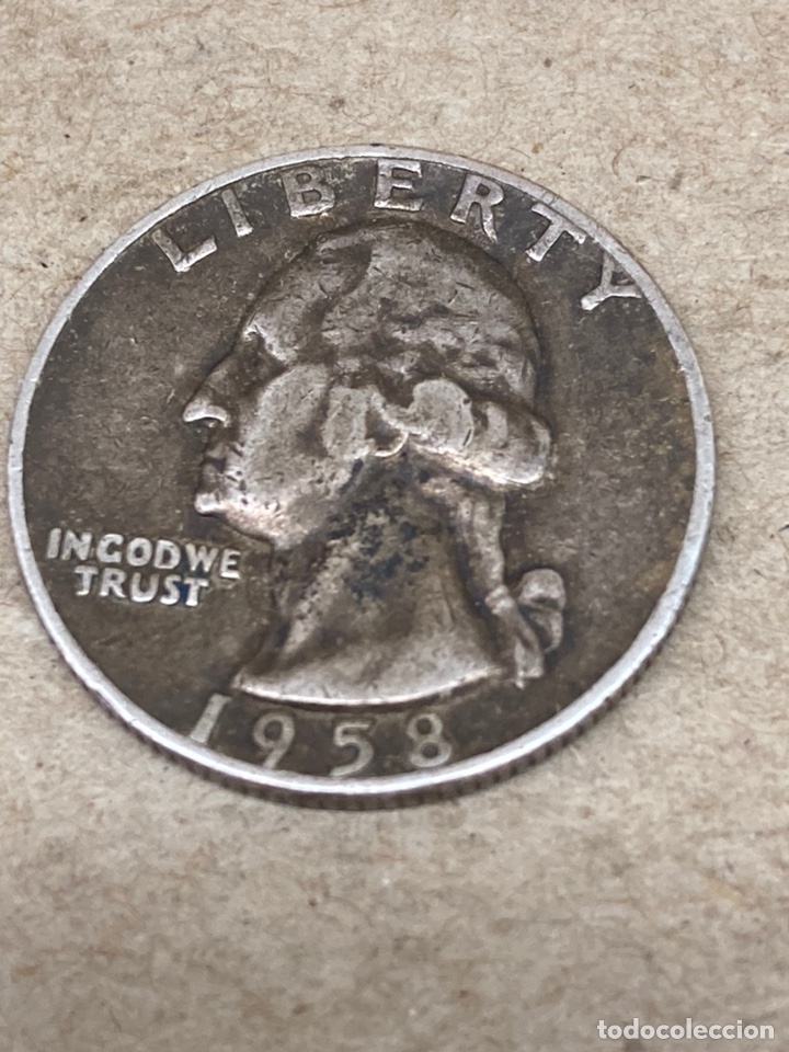 Monedas antiguas de Am&eacute;rica: Moneda de plata 1958 - Foto 1