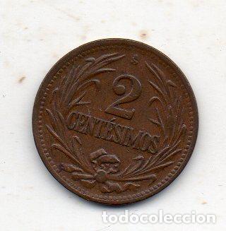 Monedas antiguas de Am&eacute;rica: Uruguay. 2 Cent&eacute;simos. A&ntilde;o 1943. - Foto 2