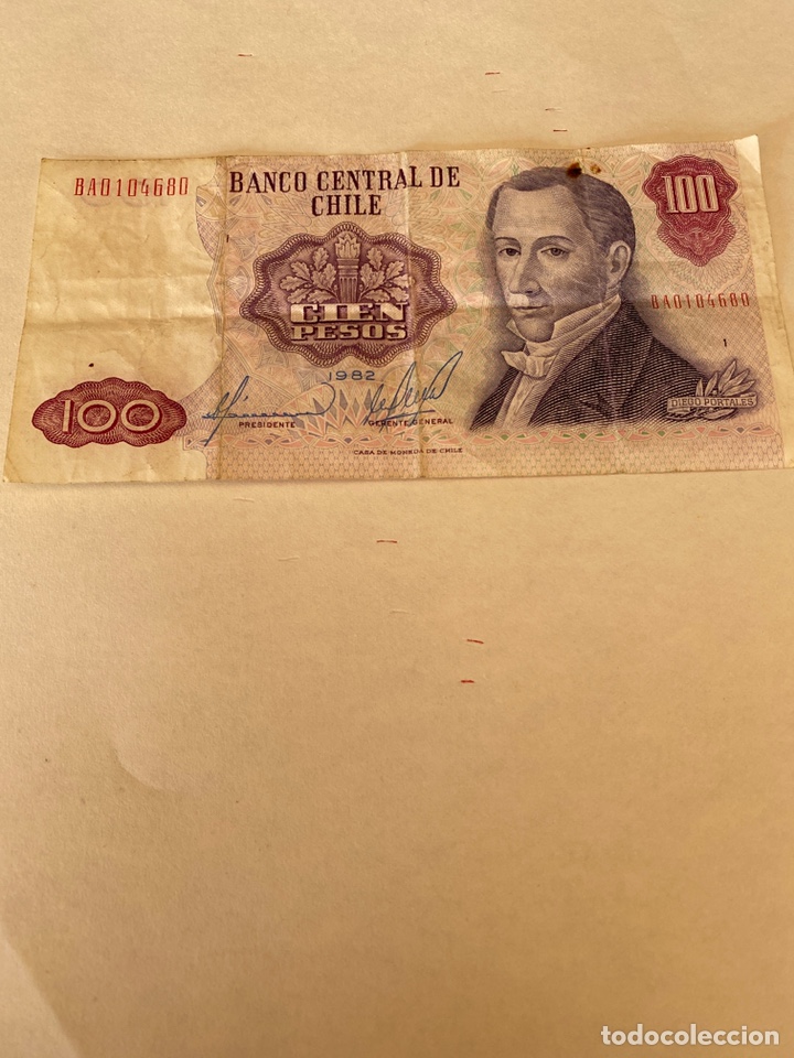 Monedas antiguas de Am&eacute;rica: 100 pesos Chile 1982 - Foto 1
