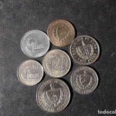 Monedas antiguas de América: CONJUNTO DE 9 MONEDAS TURISTICAS INTUR CUBA AÑOS 80 DIFICILES Y OTRAS ANTIGUAS