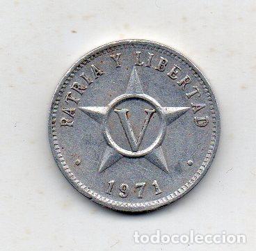 Monedas antiguas de Am&eacute;rica: Cuba. 5 Centavos. A&ntilde;o 1971. - Foto 2