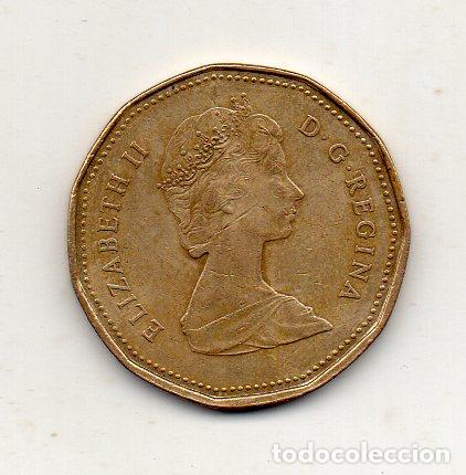 Monedas antiguas de Am&eacute;rica: Canad&aacute;. 1 D&oacute;lar. A&ntilde;o 1989. - Foto 2