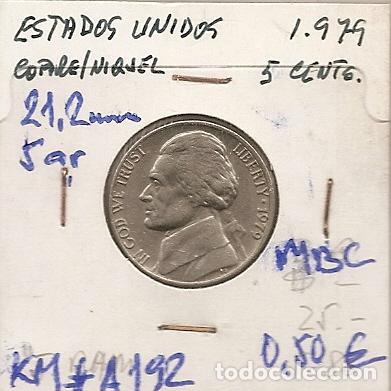 Monedas antiguas de Am&eacute;rica: USA 1979. 5 CENTAVOS. MBC - Foto 1
