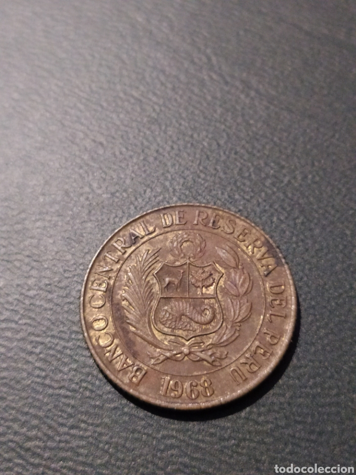 Monedas antiguas de Am&eacute;rica: 1/2 sol 1968 Per&uacute; KM#247 - Foto 2