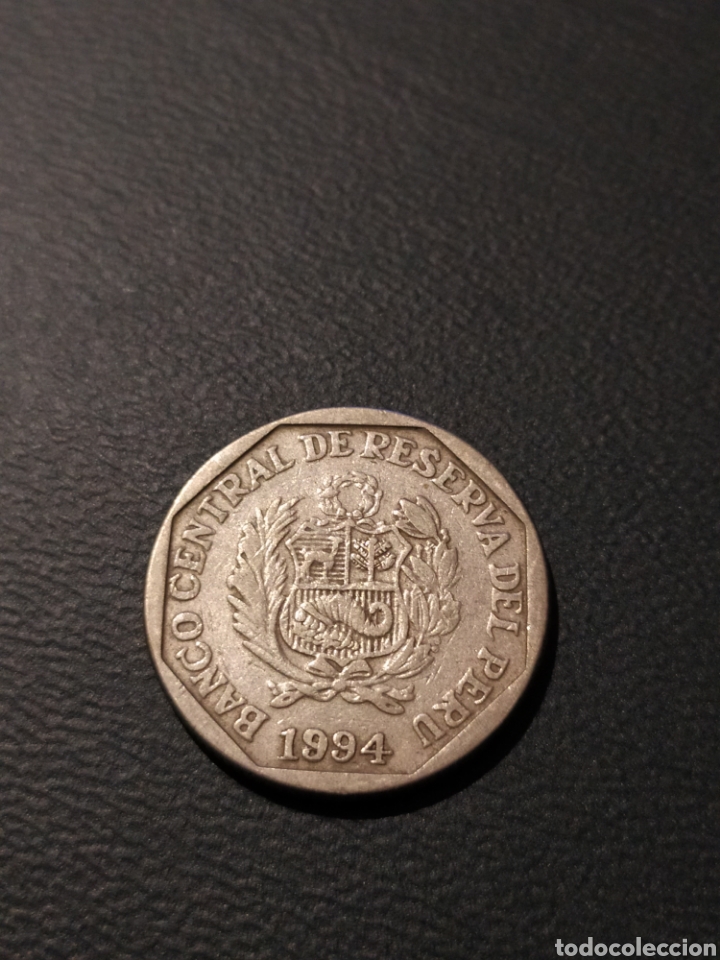 Monedas antiguas de Am&eacute;rica: 50 c&eacute;ntimos 1994 Per&uacute; KM#307 - Foto 2