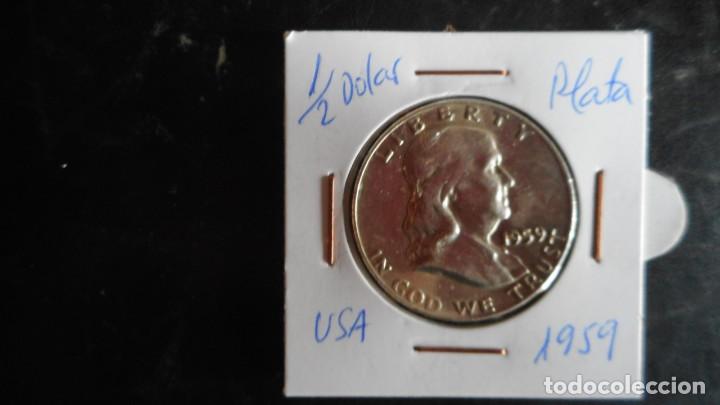 Monedas antiguas de Am&eacute;rica: MEDIO DOLAR PLATA (1959) - Foto 1
