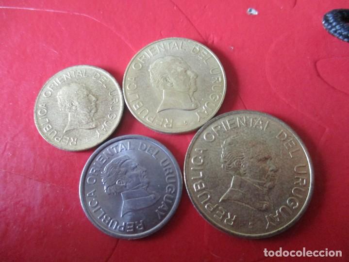 Monedas antiguas de Am&eacute;rica: Serie de 4 monedas de Uruguay - Foto 1