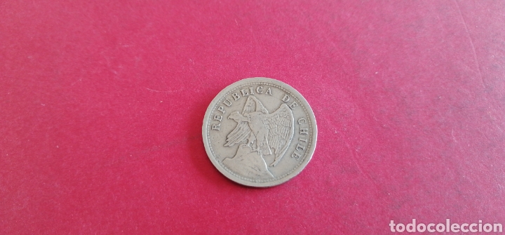Monedas antiguas de Am&eacute;rica: 20 centavos de Chile 1921 - Foto 2