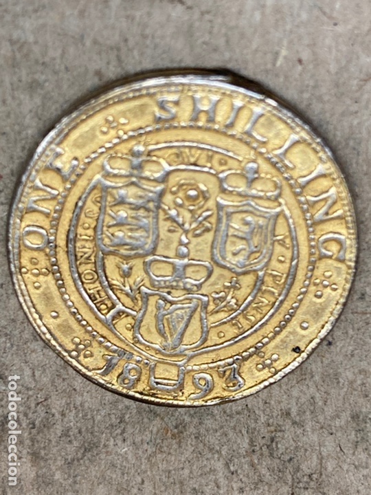 Monedas antiguas de Am&eacute;rica: Moneda de plata One Shilling - Foto 1