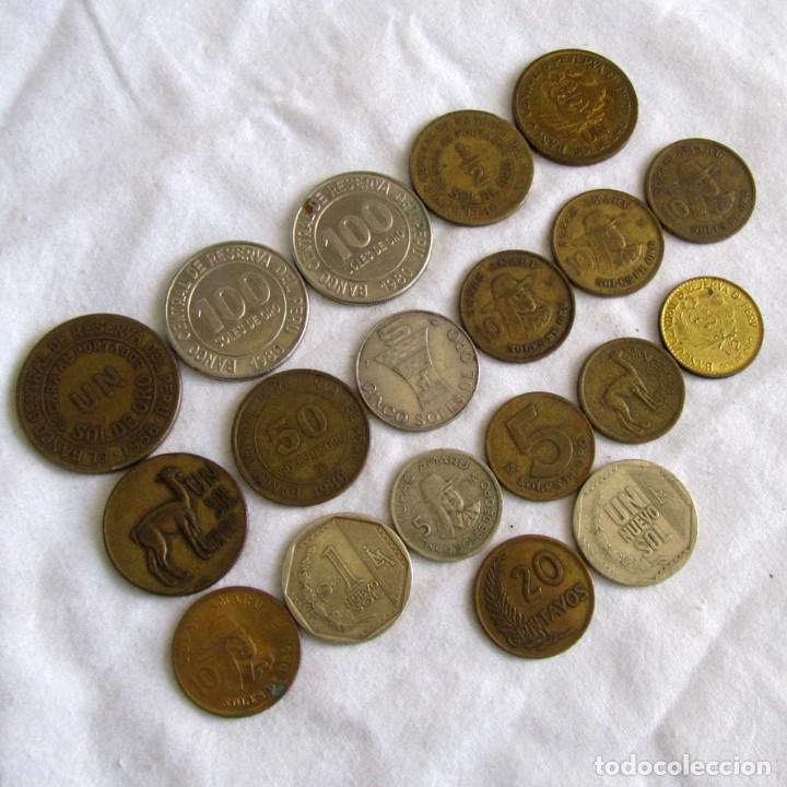 Monedas antiguas de Am&eacute;rica: 19 monedas de Per&uacute;, soles de oro - Foto 1