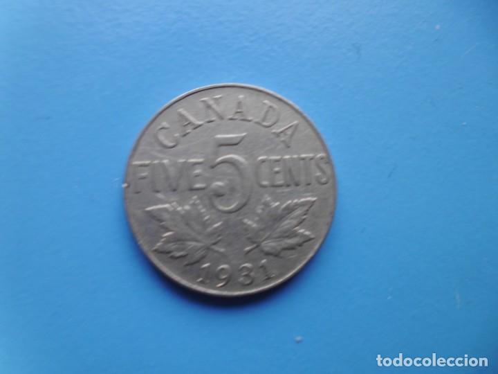 Monedas antiguas de Am&eacute;rica: CANADA 5 CENTS 1931 - Foto 2