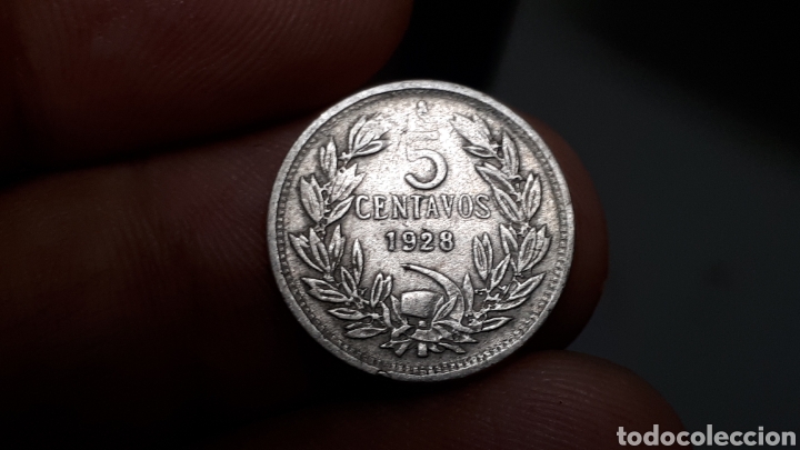 Monedas antiguas de Am&eacute;rica: CHILE 5 centavos 1928 - Foto 1