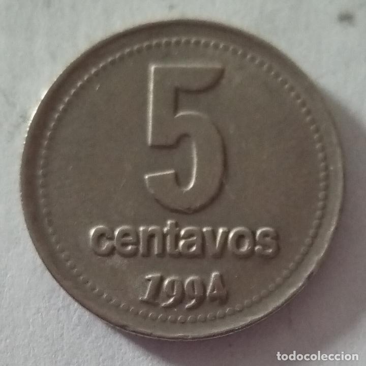 Monedas antiguas de Am&eacute;rica: ARGENTINA 5 CENTAVOS 1994 - Foto 2