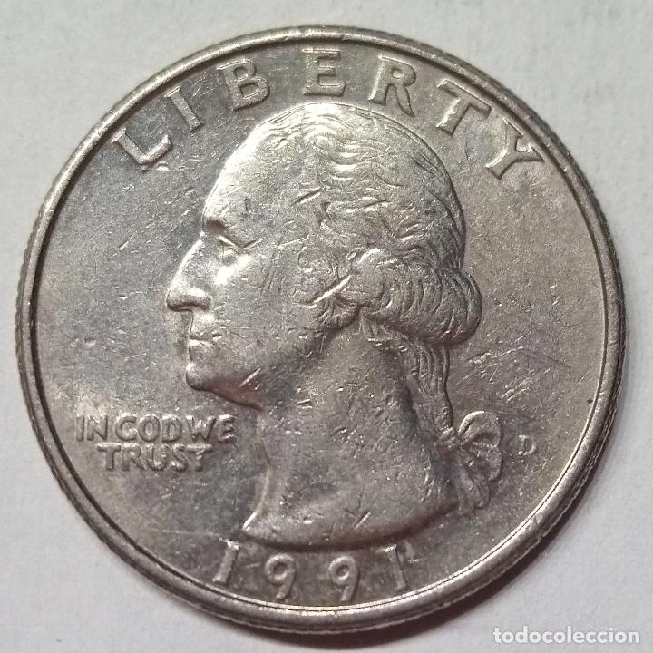 Monedas antiguas de Am&eacute;rica: USA 25 CENTAVOS 1991 - Foto 1
