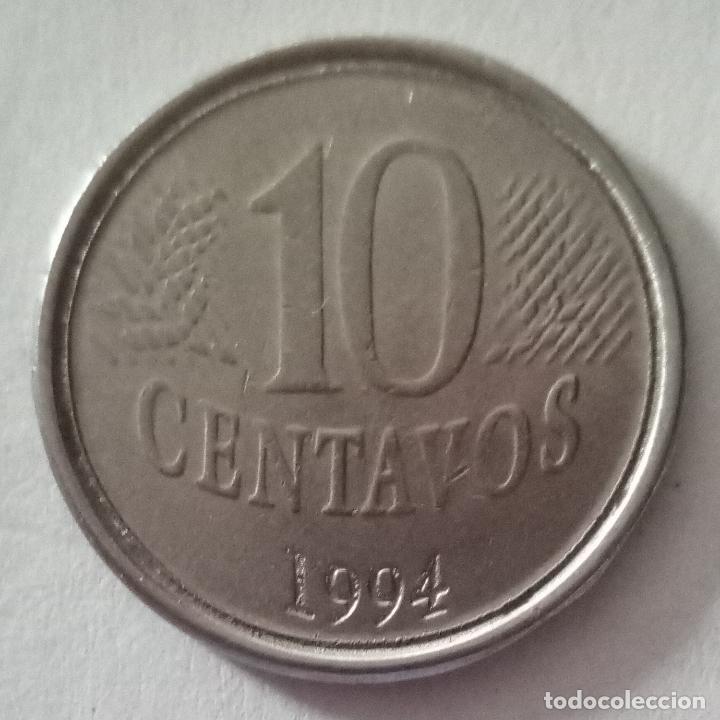 Monedas antiguas de Am&eacute;rica: BRASIL 10 CENTAVOS 1994 - Foto 2