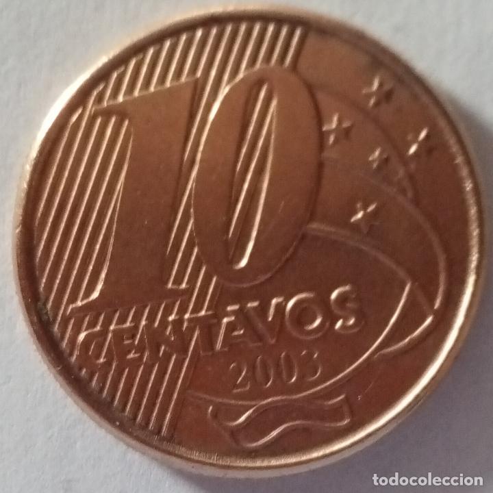 Monedas antiguas de Am&eacute;rica: BRASIL 10 CENTAVOS 2003 - Foto 2
