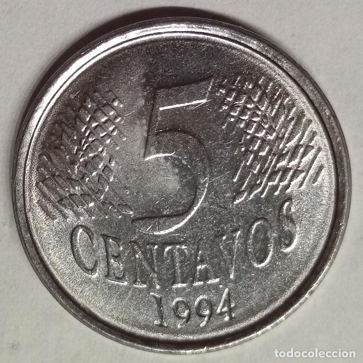Monedas antiguas de Am&eacute;rica: BRASIL 5 CENTAVOS 1994 - Foto 2