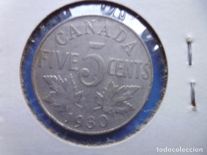 Monedas antiguas de Am&eacute;rica: CANADA 5 CENT 1930 - Foto 2